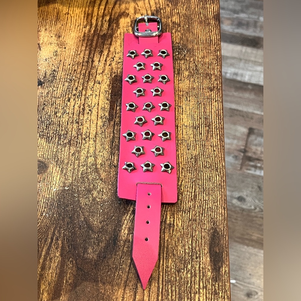 🌙 B11 - Genuine leather studded bracelet